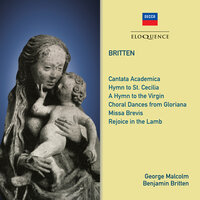 Britten: Rejoice in the Lamb, Op. 30 - 2. For I Will Consider My Cat Jeoffrey - Michael Hartnett, George Malcolm, Бенджамин Бриттен